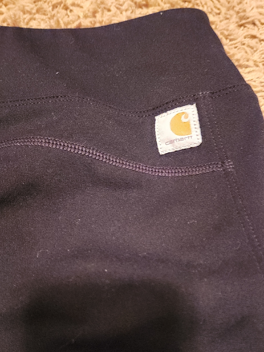 Carhartt Black Fitted Pants Woamns Size Large - Picture 7 of 9
